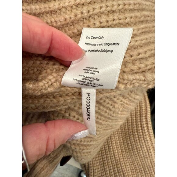 Anine Bing Sydney Sweater in Camel - Size L - Picture 4 of 9